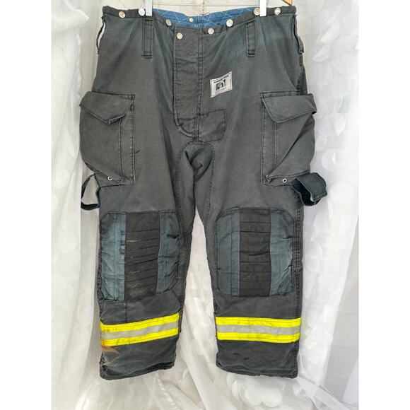 Fireman Firefighter Safety Pants Black Honeywell Morning Pride 42 x 32 work pant - Picture 1 of 11